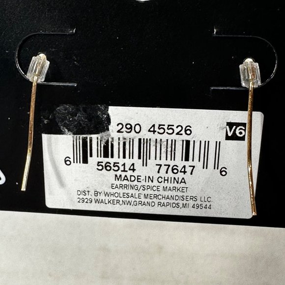 Ophelia Roe Women's Dangly Single Geometric Shaped Acrylic Wire Hook Earrings - Picture 4 of 6